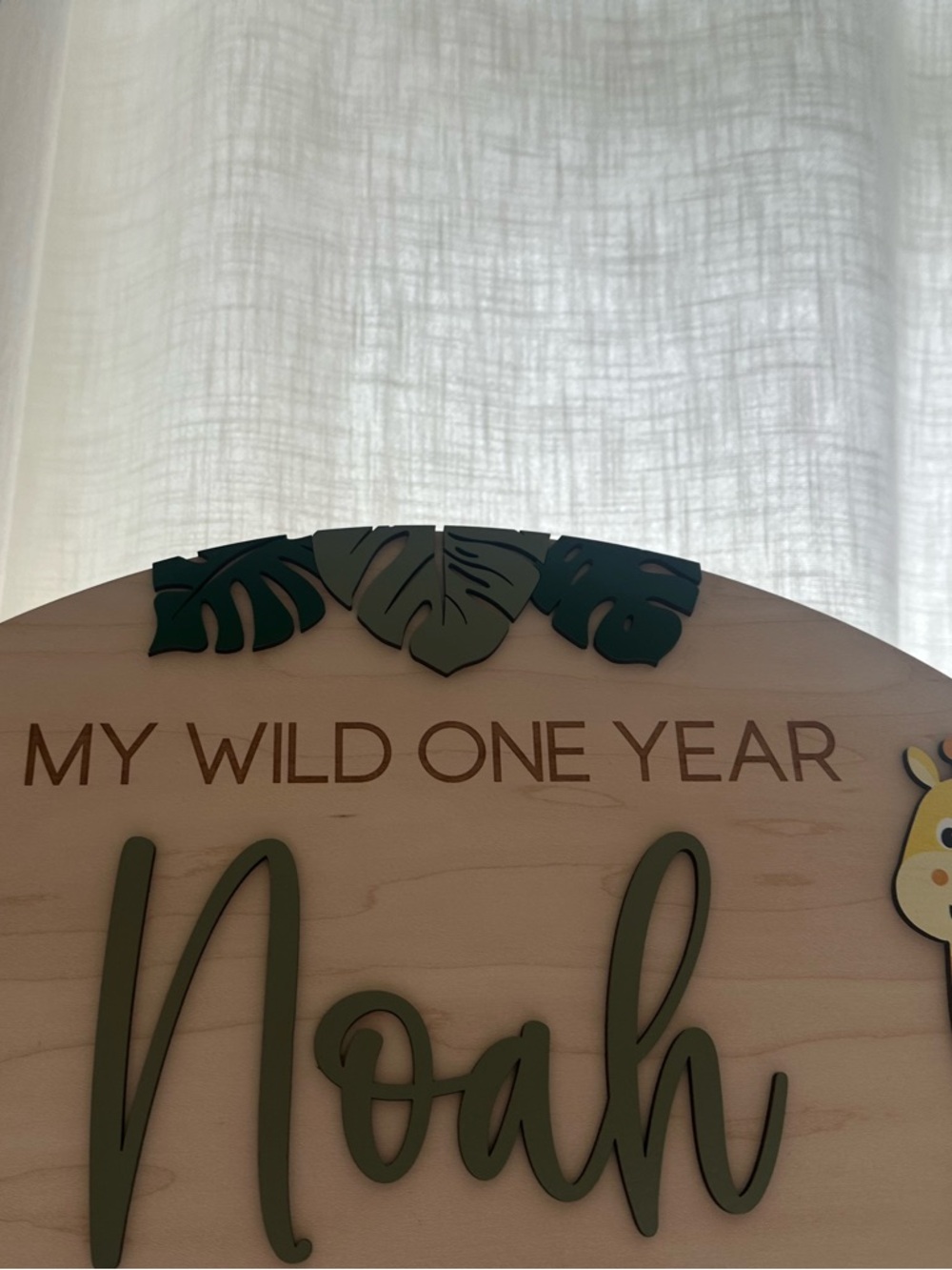 milestone board WILD one "Noah"